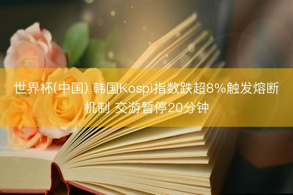 世界杯(中国) 韩国Kospi指数跌超8%触发熔断机制 交游暂停20分钟