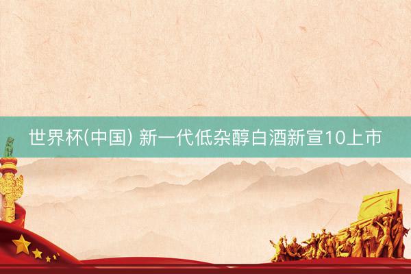 世界杯(中国) 新一代低杂醇白酒新宣10上市