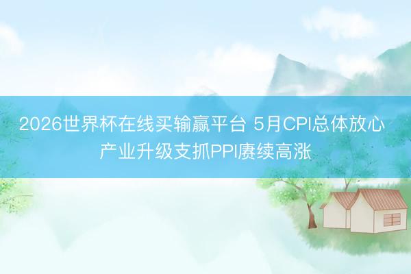 2026世界杯在线买输赢平台 5月CPI总体放心 产业升级支抓PPI赓续高涨